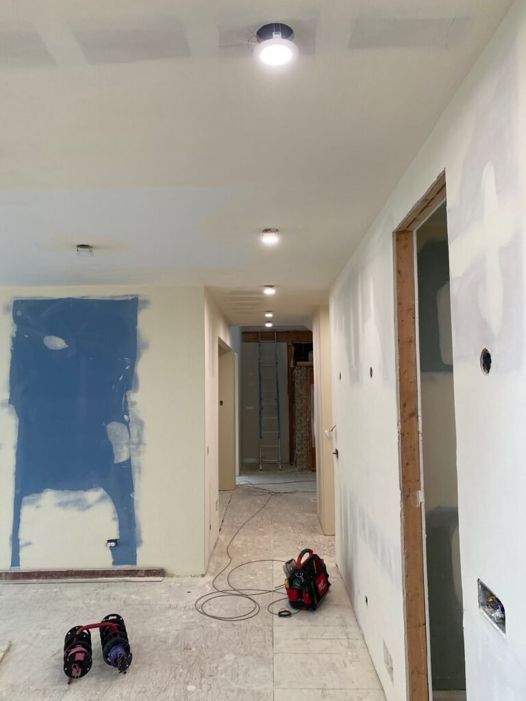 Slim Can Light Install Hallway